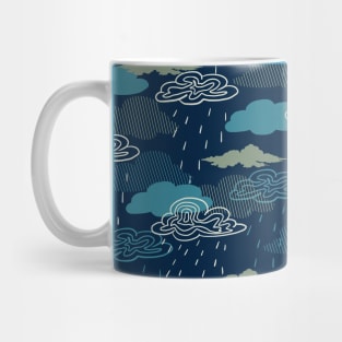 Dark Rainy Day Pattern Design Mug